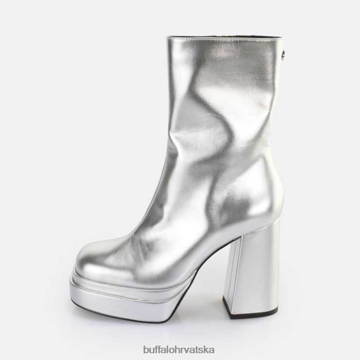 srebro Buffalo svibanj zip boot mid ankle boot vegan |čizme TDD6T532